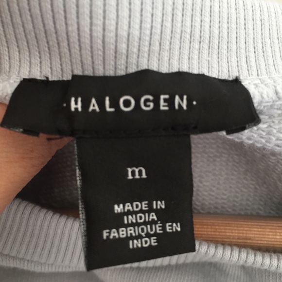 Halogen Blue Drawstring Rouched Sleeves Pullover - Picture 6 of 8